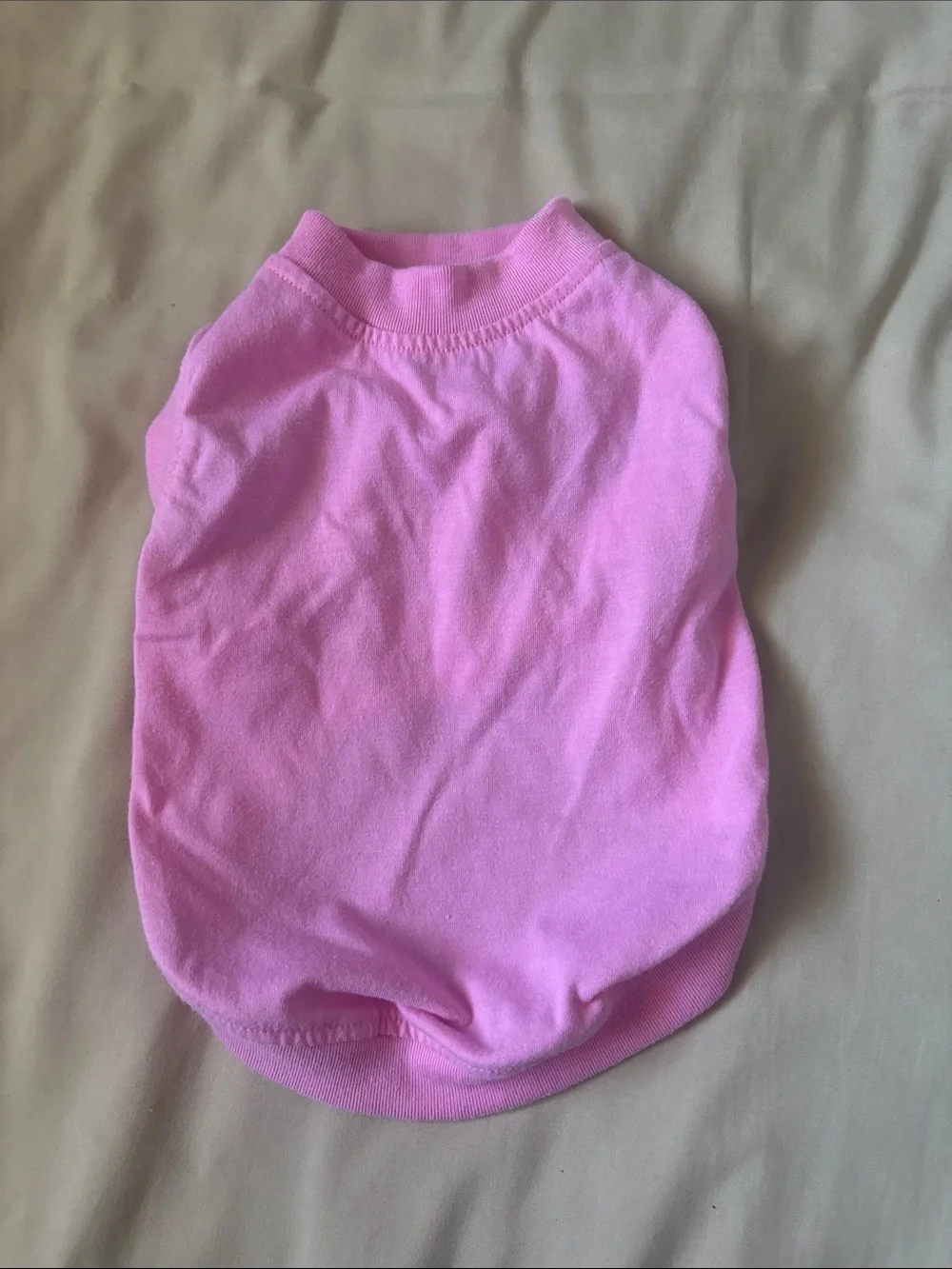 Pink Cotton Dog Tank Top - Classic Pullover Shirt